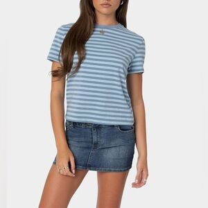 EDIKTED Callahan Striped Tee